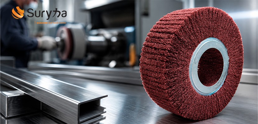 Roda FRB 25075 Manta Suryha: acabamento uniforme para a&ccedil;o inox, alum&iacute;nio e metais