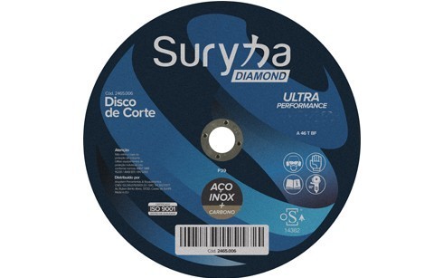 Disco de Corte 178MM 2.0 Suryha Diamond Aço / Inox
